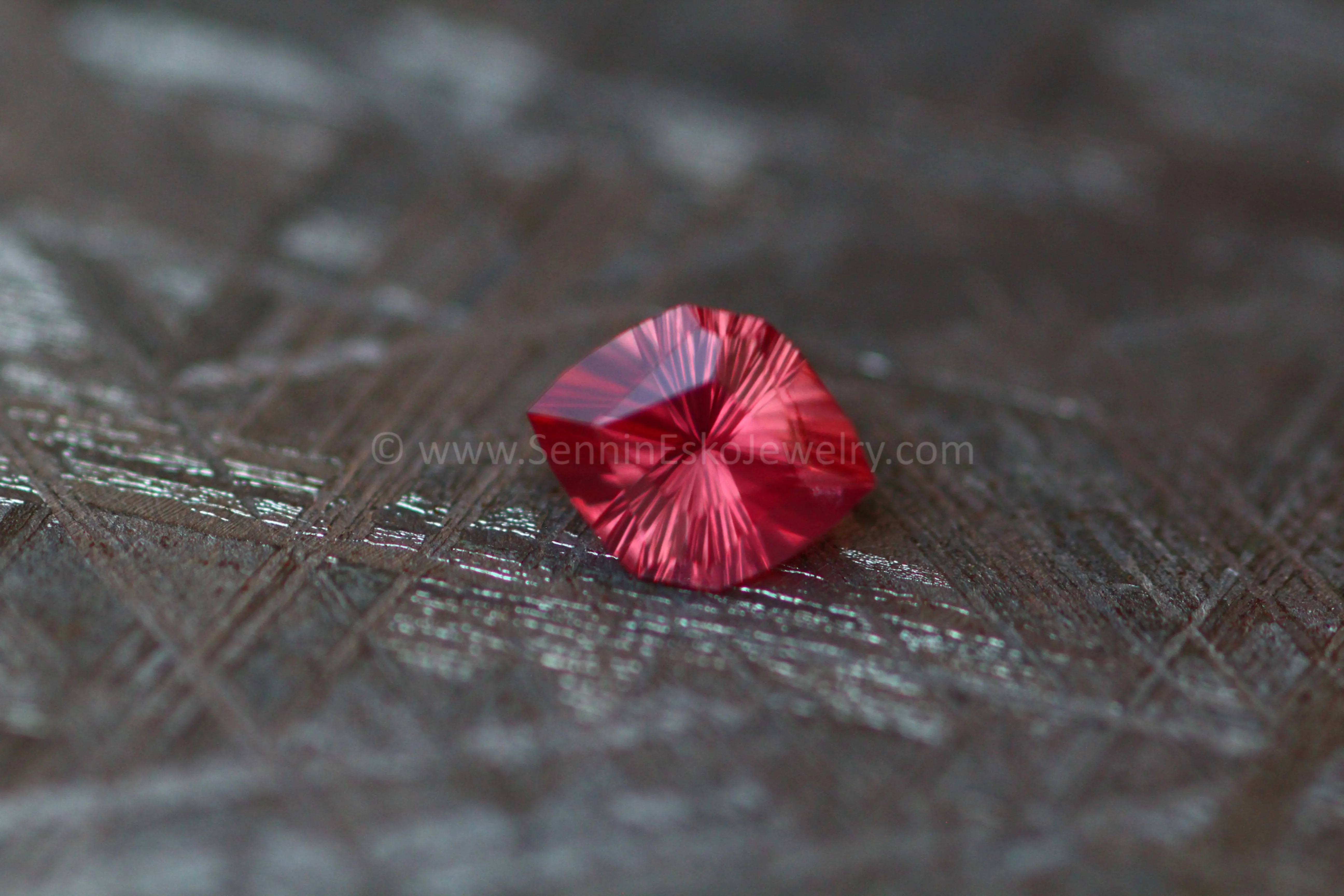 0.82 ct Ruby Hexagon - Unheated - 7.2x5.5mm, Fantasy Cut