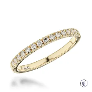 18ct Yellow Gold Skye Eternity Wedding Band - 0.22ct