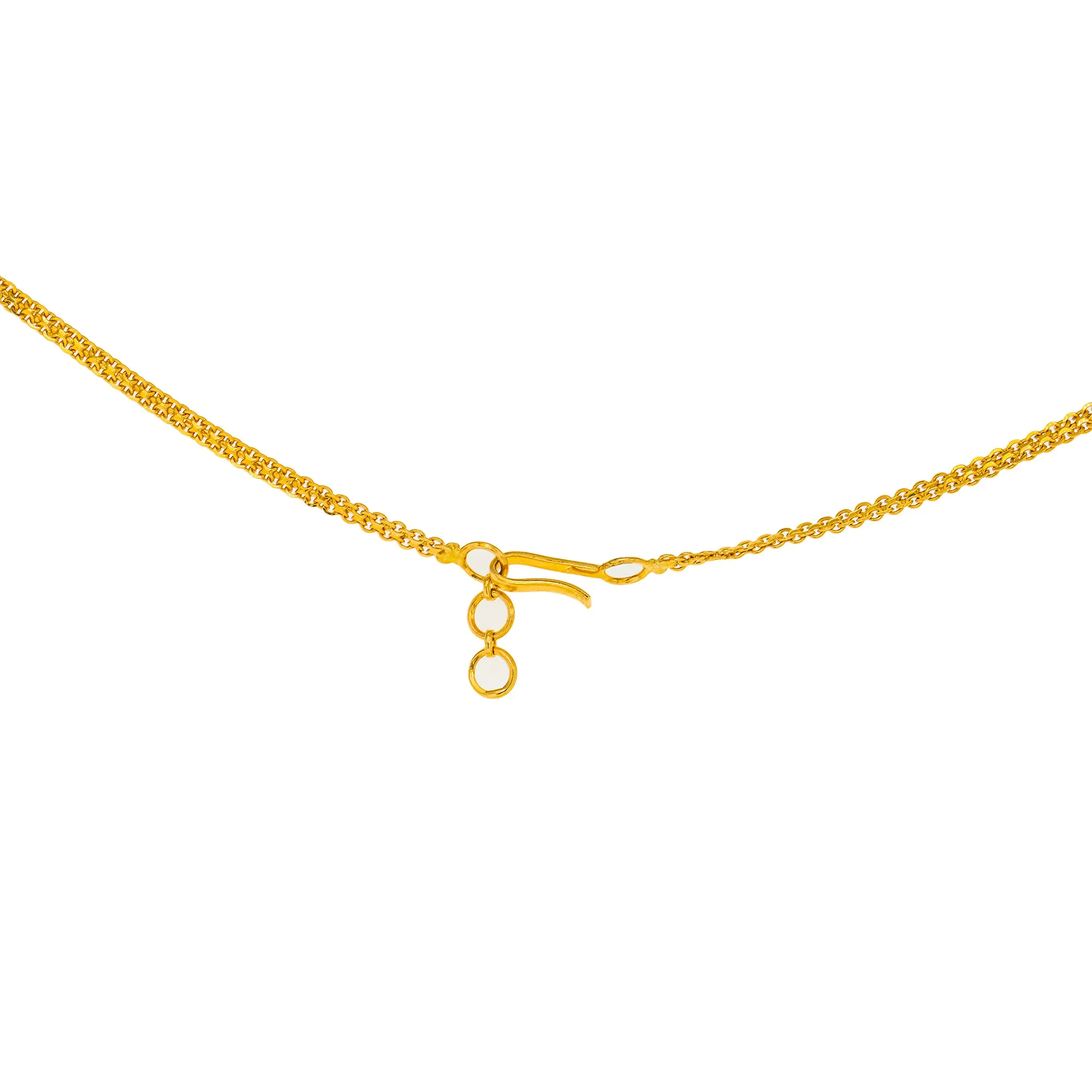 22K Yellow Gold 28 Inch Necklace w/ Emerald, Ruby, CZ, Pearl and Antique Accents (81.8gm)