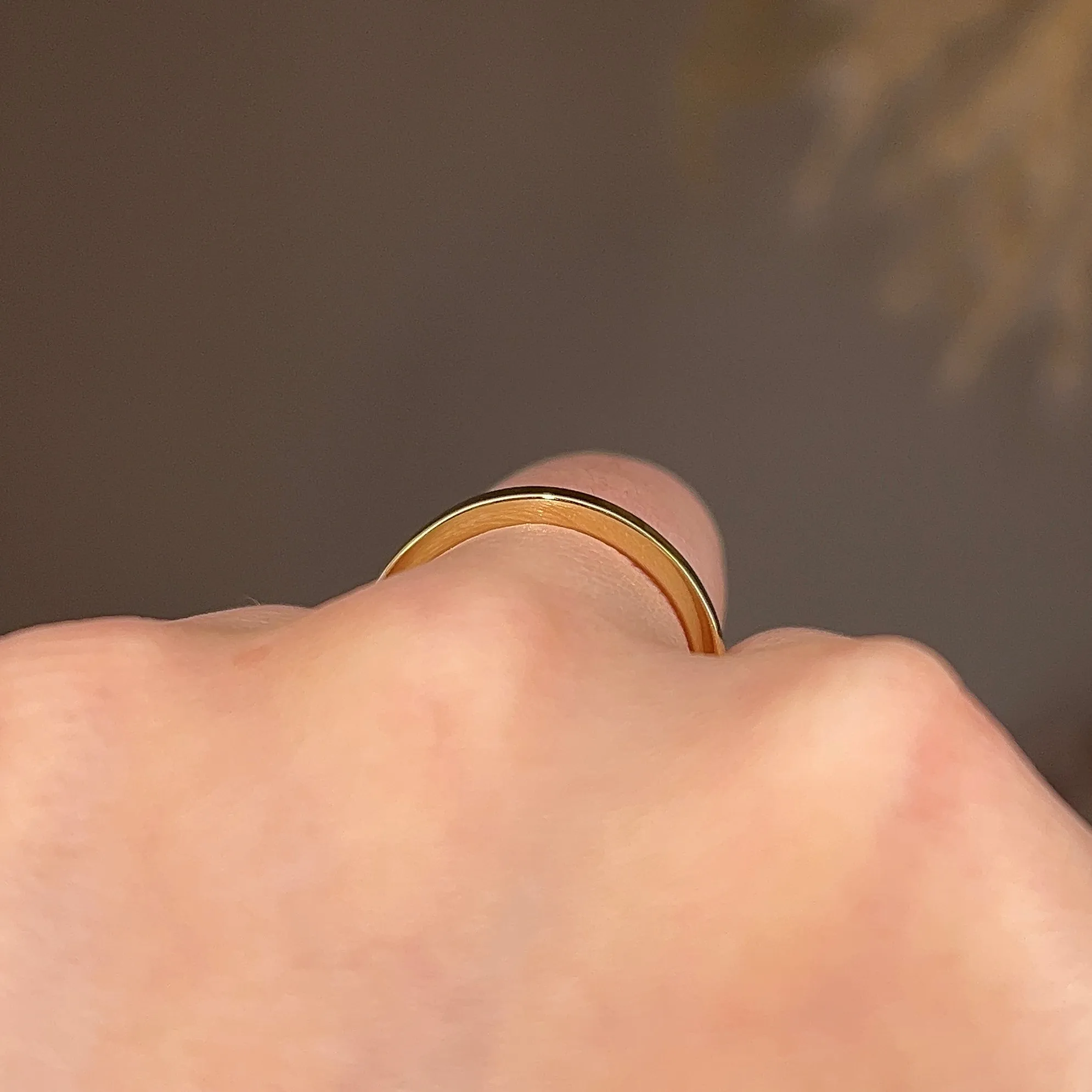 2.5mm Band Flat Court Wedding Ring
