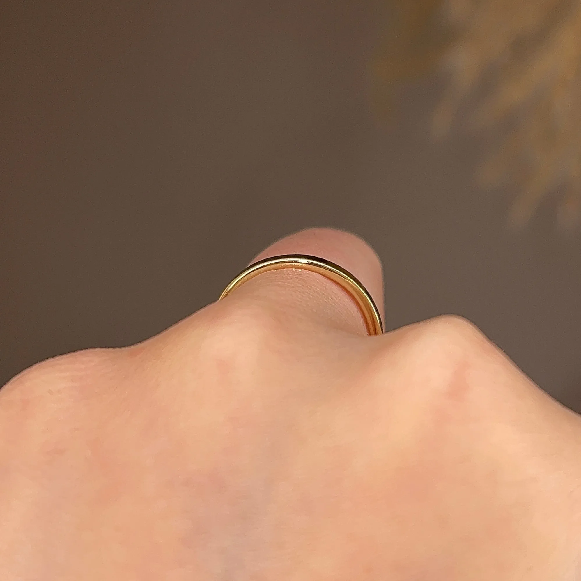 2.5mm Band Flat Court Wedding Ring