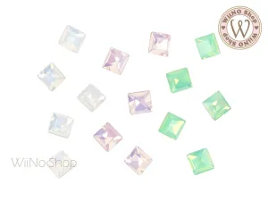 6mm Opal Square Point Back Crystal - 5 pcs