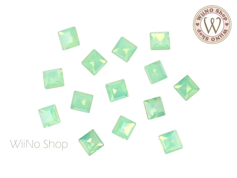 6mm Opal Square Point Back Crystal - 5 pcs