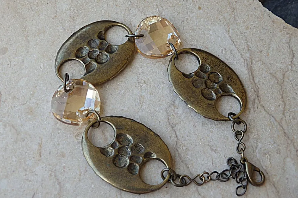 Antique Champagne bangle