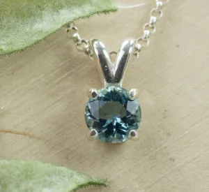 Aquamarine Pendant; Genuine Untreated Mozambique Aquamarine