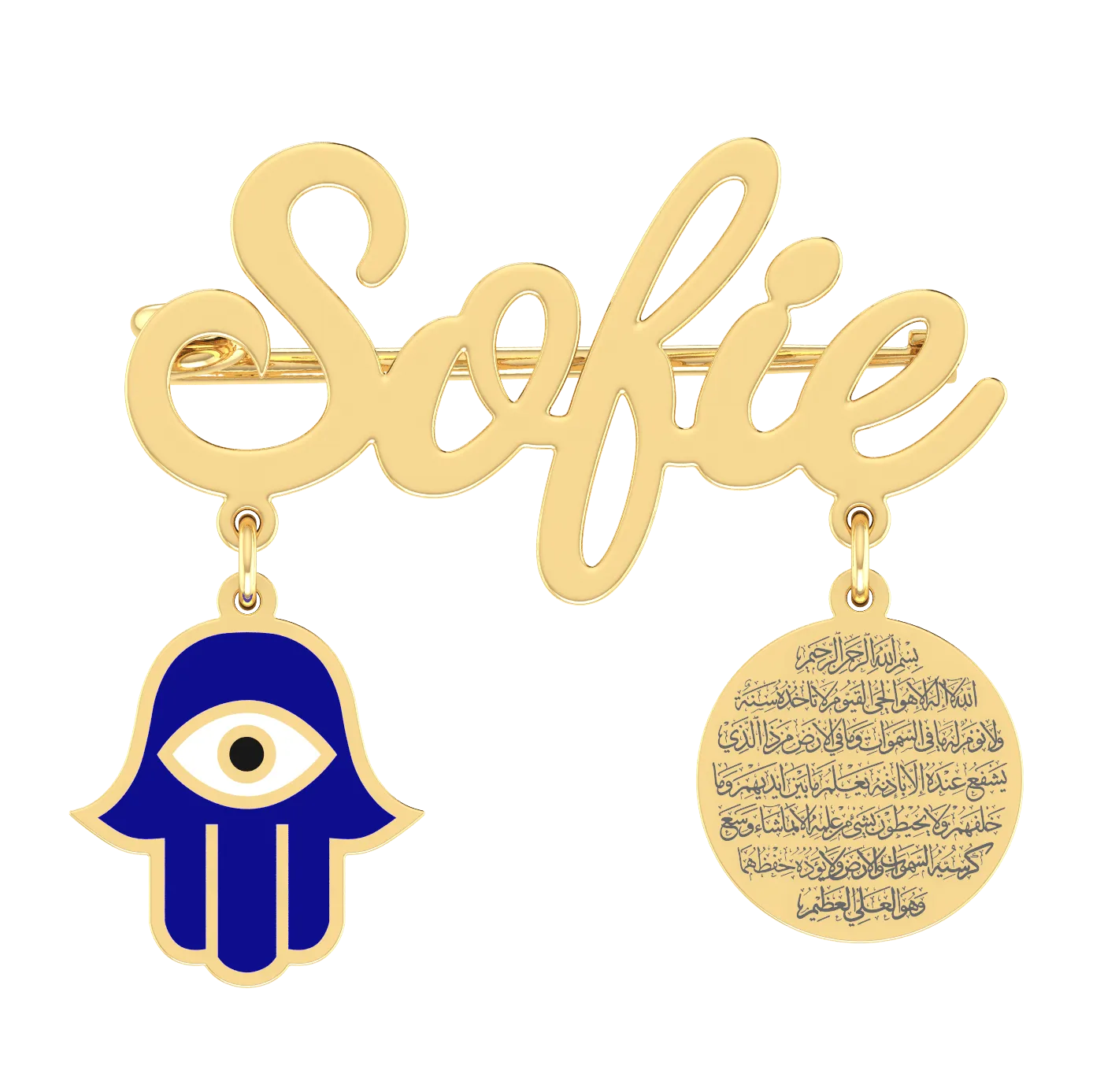 Baby Name Brooch