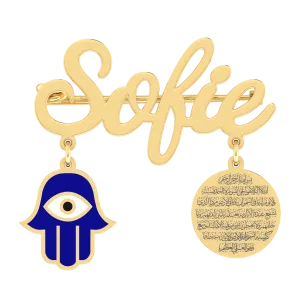 Baby Name Brooch