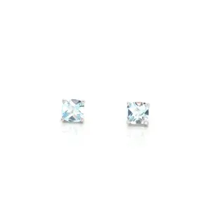 Baikalla™ 14k Classic White Gold Natural Aquamarine Earrings