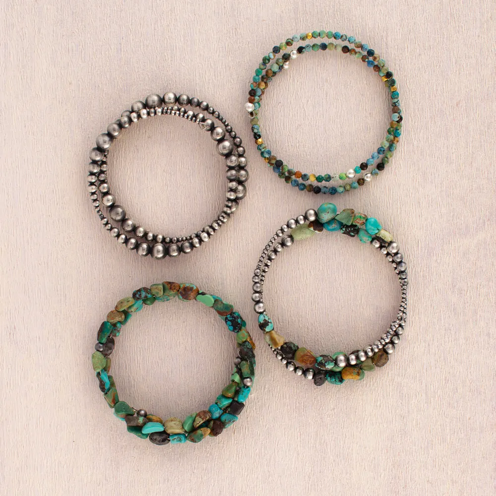Bonfire Bead Coil Bracelet
