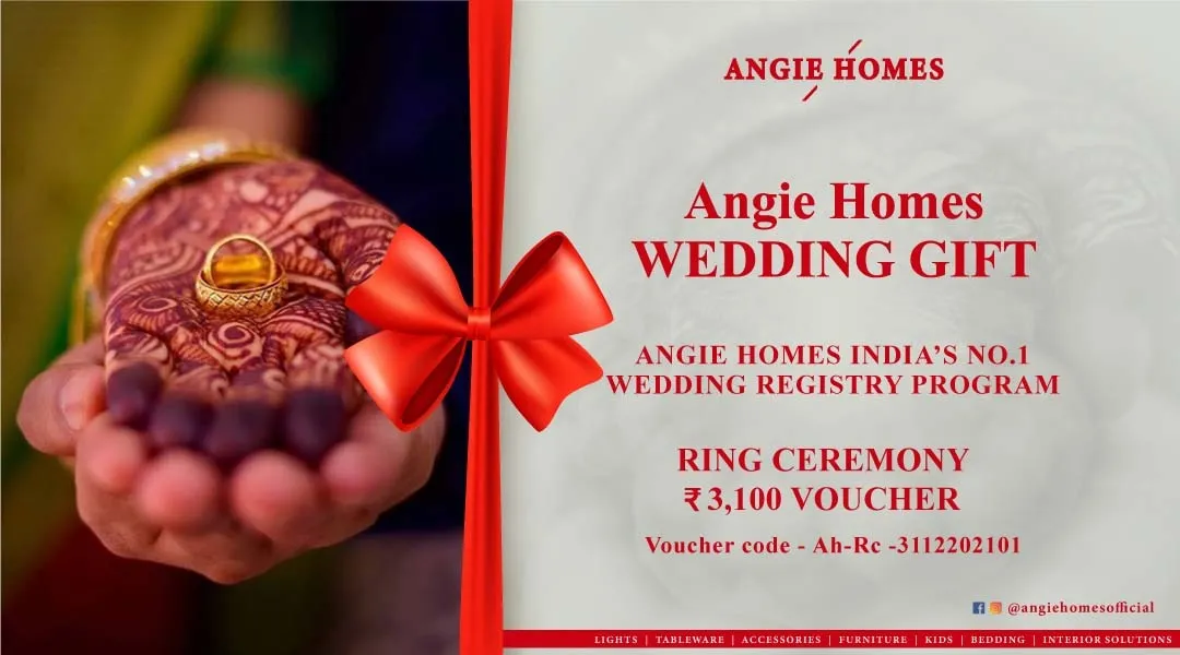 Book Now Online Ring Ceremony Voucher with Angie Homes