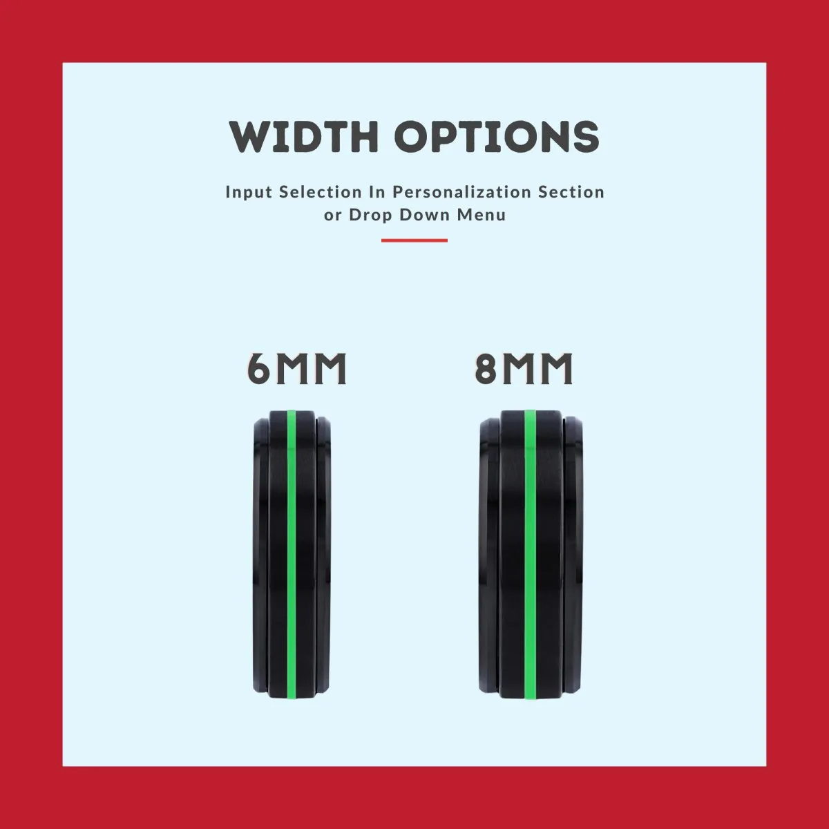 BRIDGEPORT | Purple Ring, Black Tungsten Ring, Green Groove, Stepped Edge