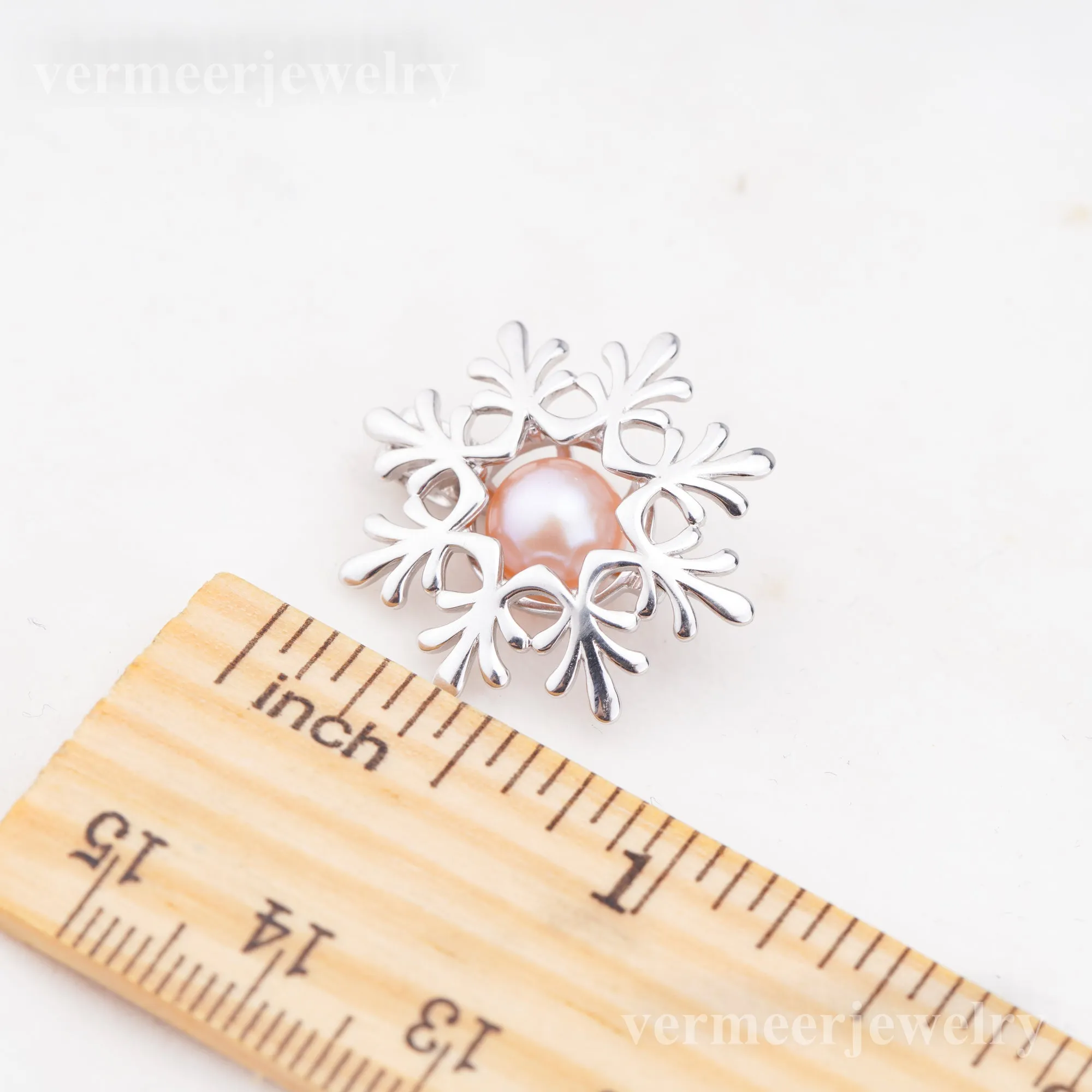 C030109 sterling silver Freshwater pearl cage pendant necklace jewelry locket for pearl party