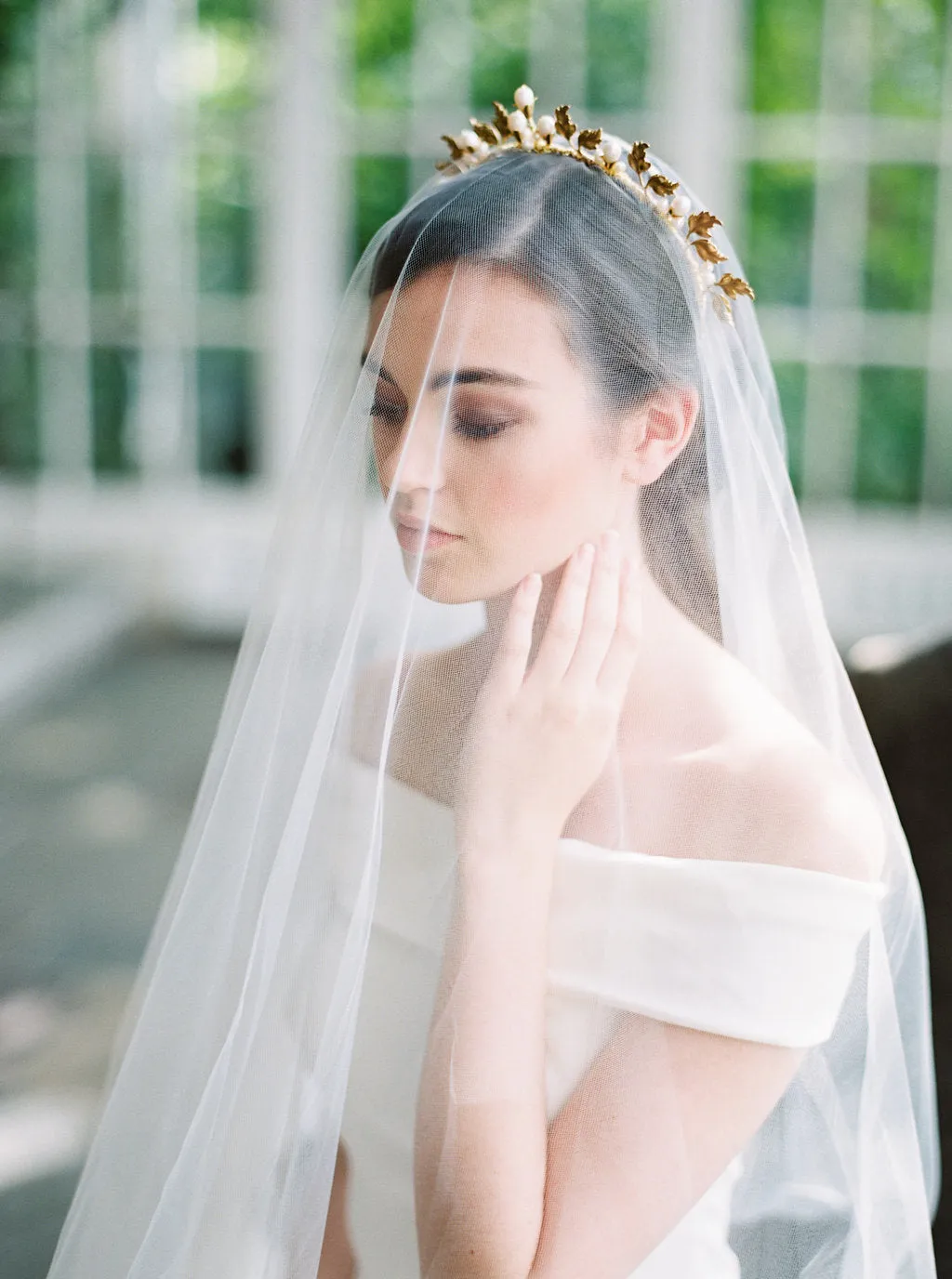 CELESTE | Gold Bridal Crown