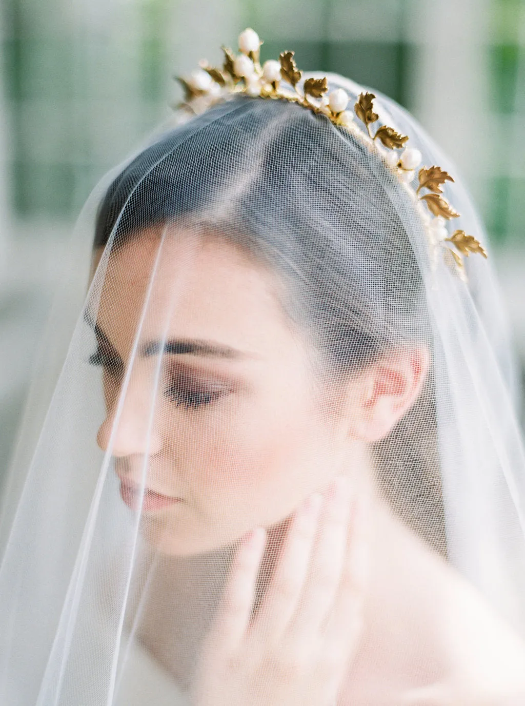 CELESTE | Gold Bridal Crown