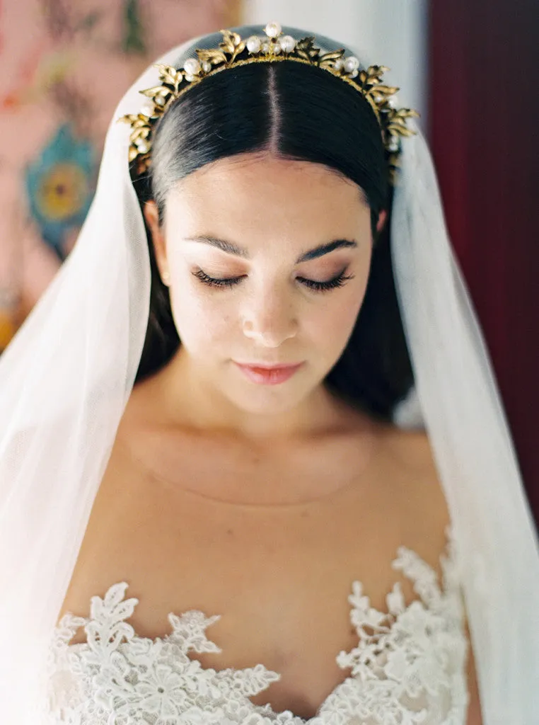 CELESTE | Gold Bridal Crown