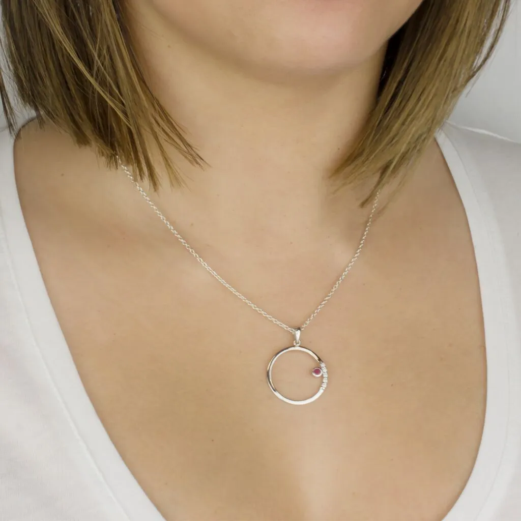 Cercle: Ruby & Diamond Necklace