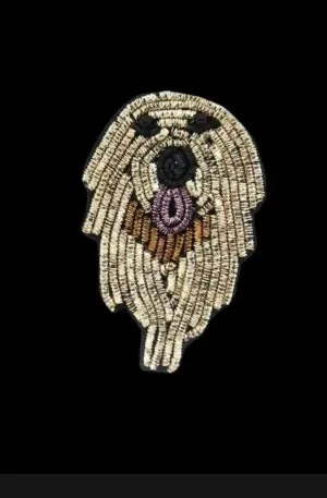 Charlie, Golden Retriever Brooch