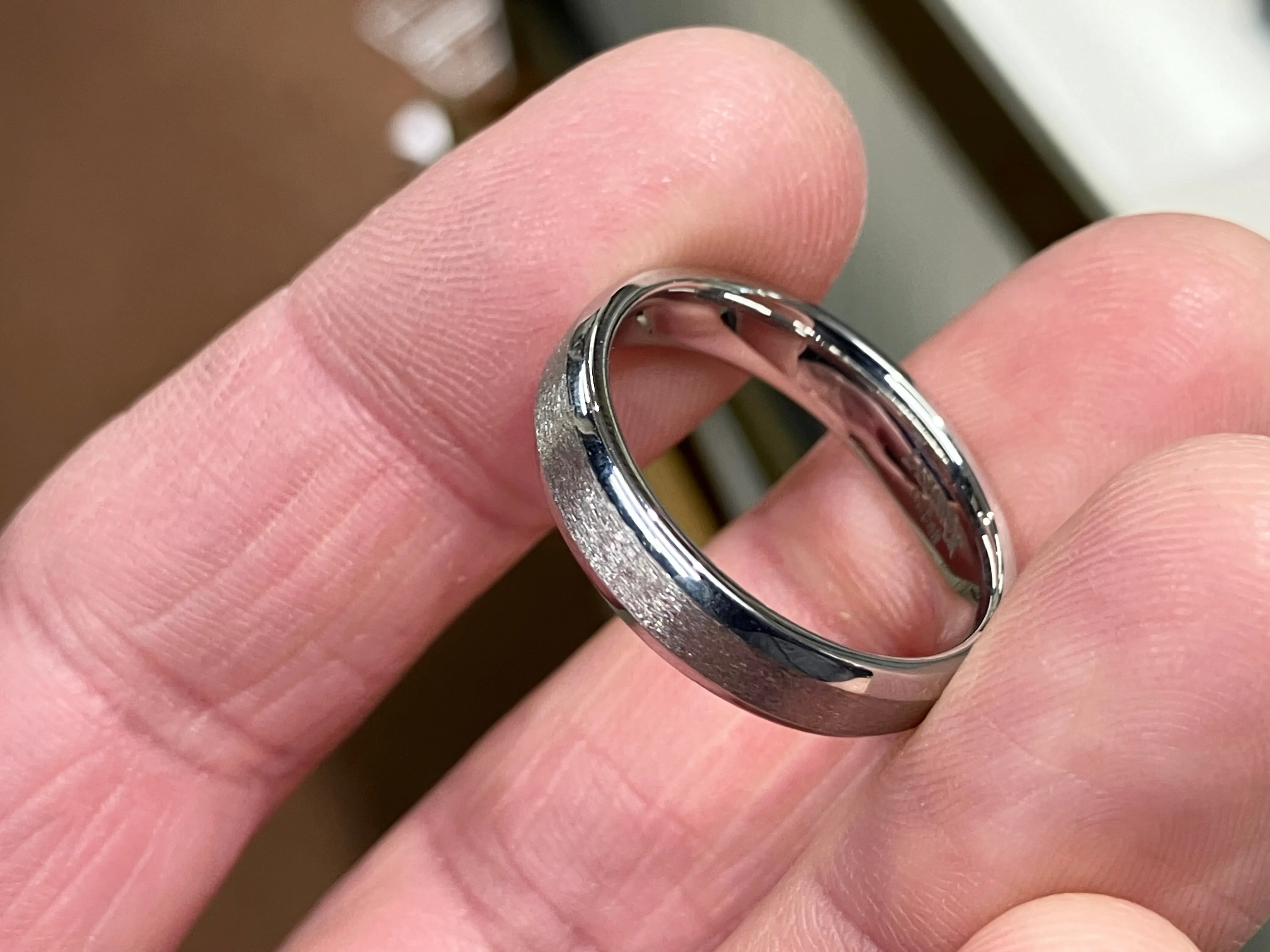 Cobalt Chrome Wedding Ring