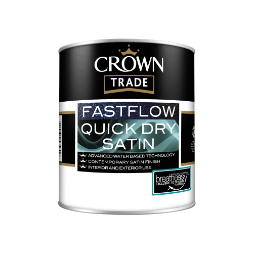 Crown Trade Fastflow Fastflow Quick Dry Satin White