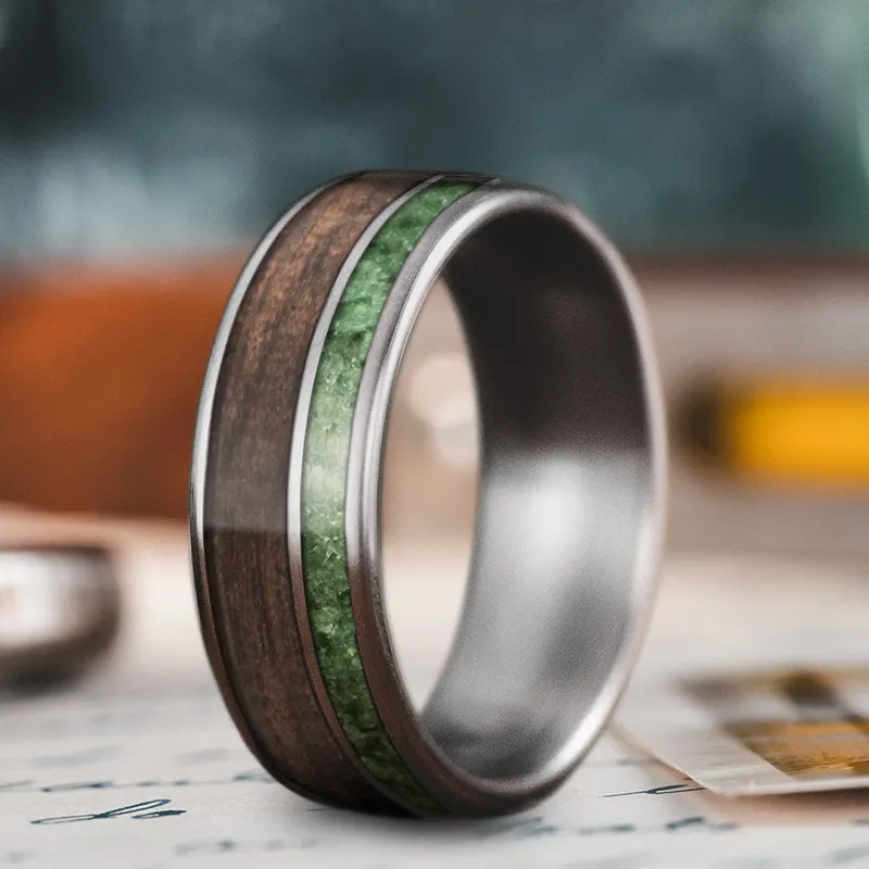 Custom Design - 2-Inlay Offset Ring IjFueM0d4QebQV7wobG0M3L7