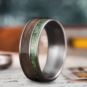 Custom Design - 2-Inlay Offset Ring IjFueM0d4QebQV7wobG0M3L7