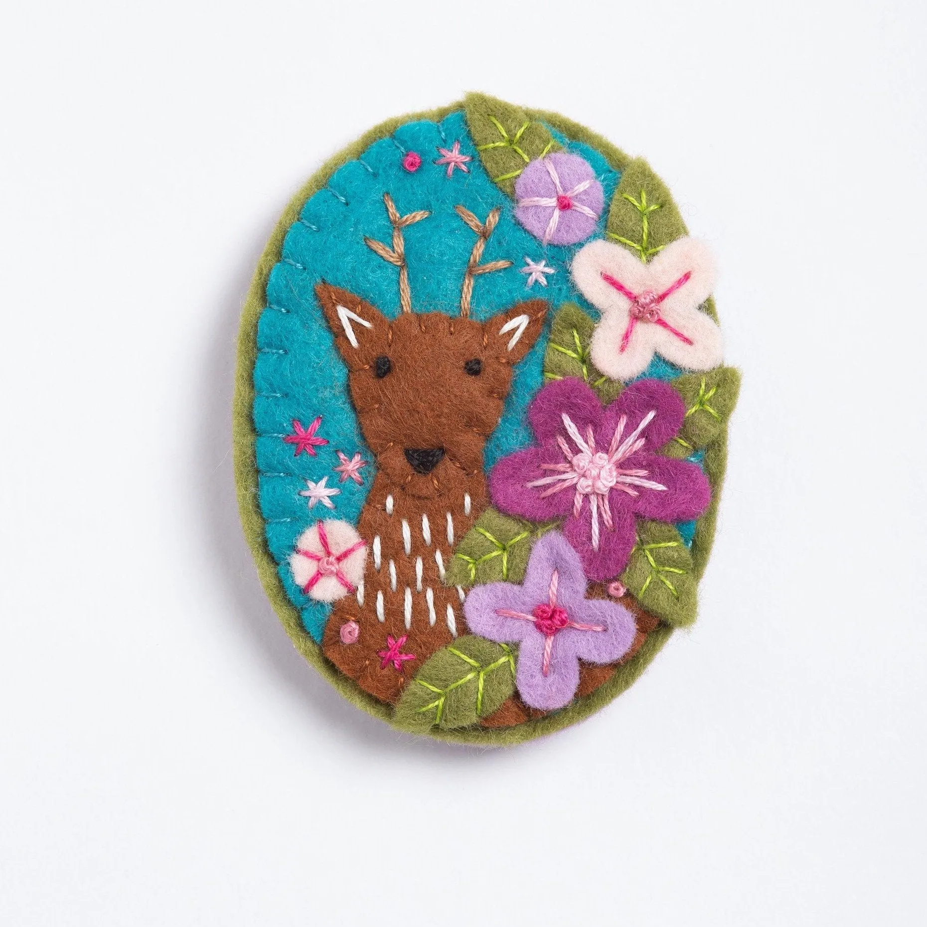 Deer Felt Craft Brooch Kit