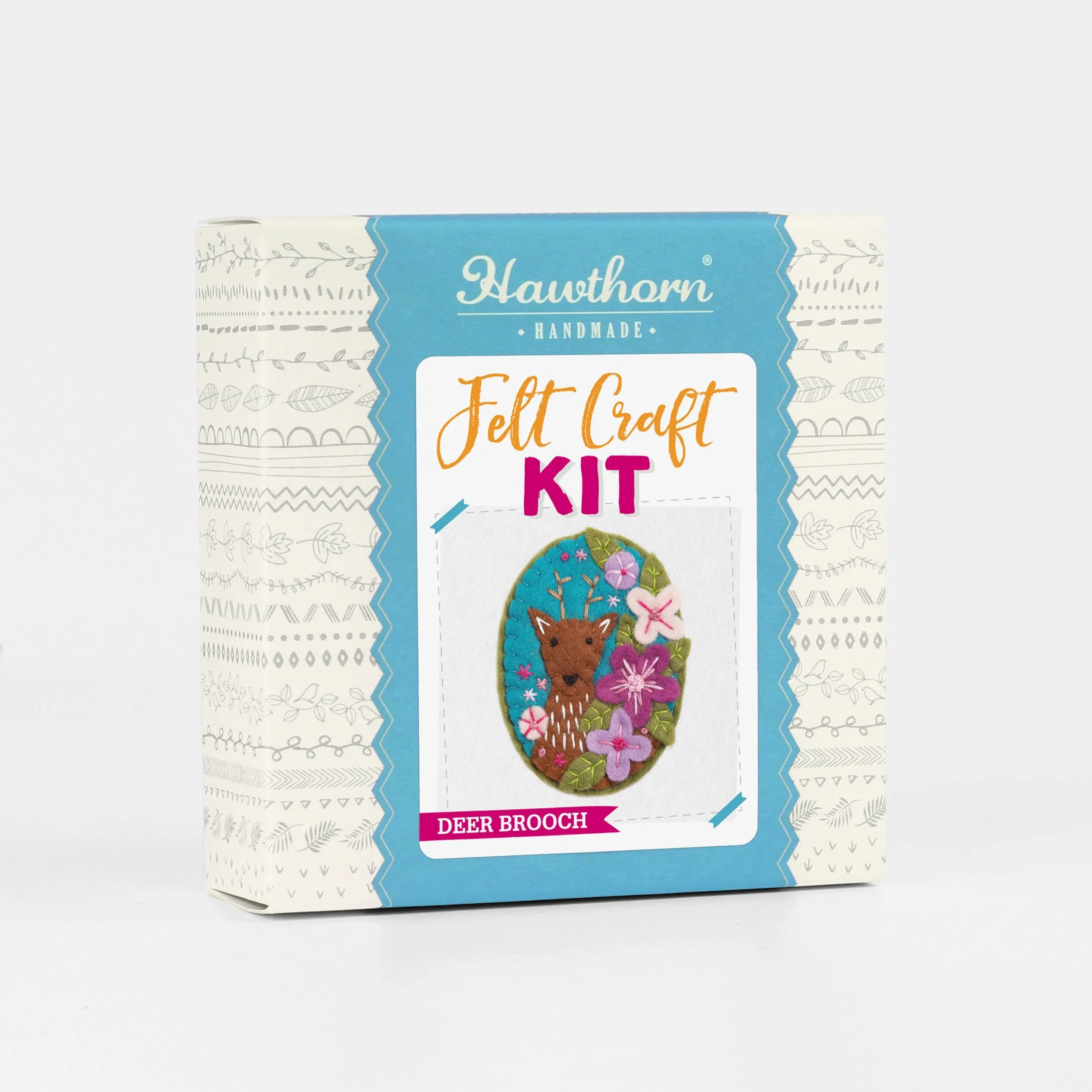 Deer Felt Craft Brooch Kit