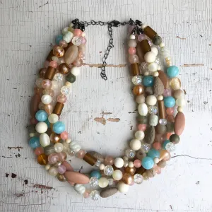 Desert Pastels Lucite Sylvie Necklace