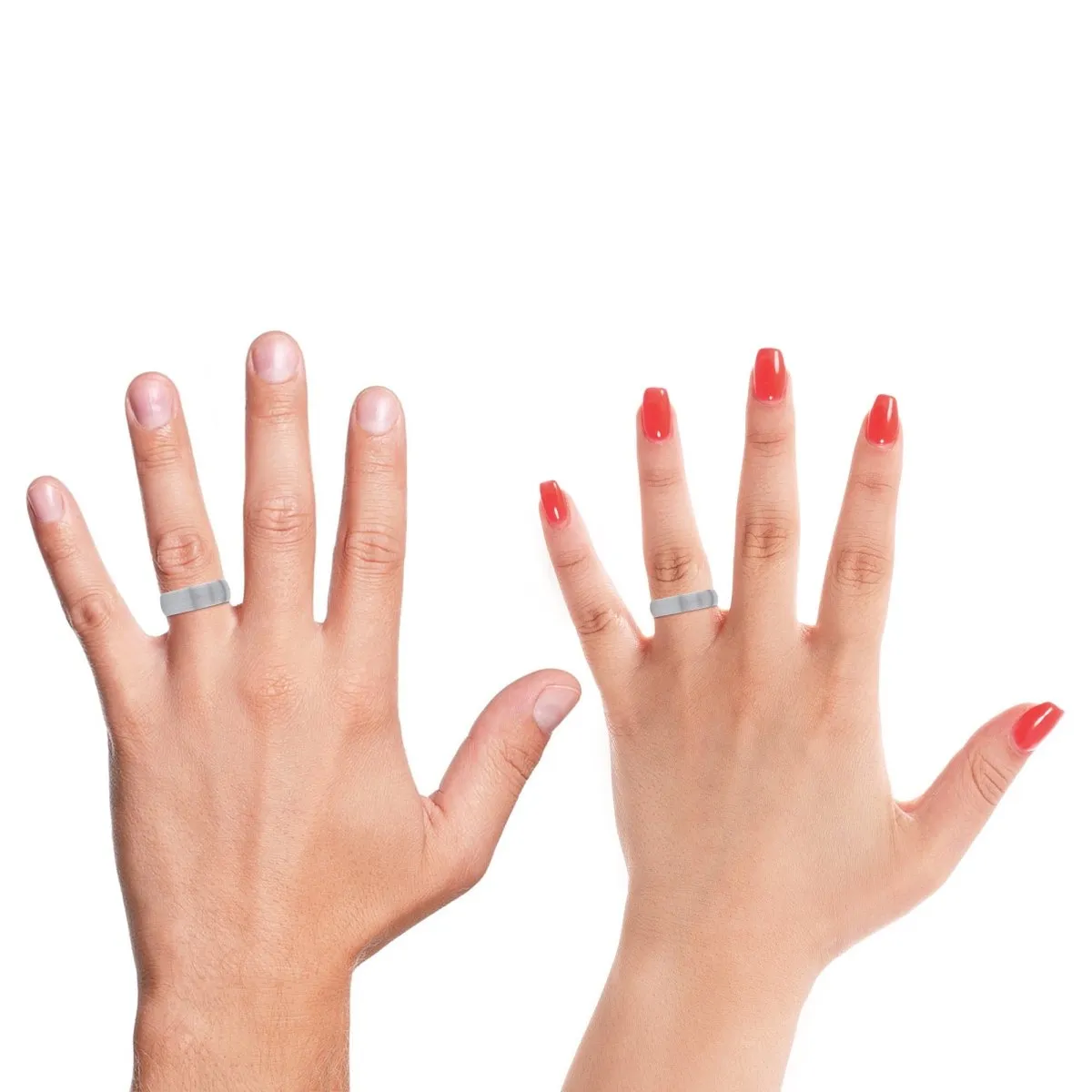 DIRECTOR | Orange Ring, White Tungsten Ring, Brushed, Domed