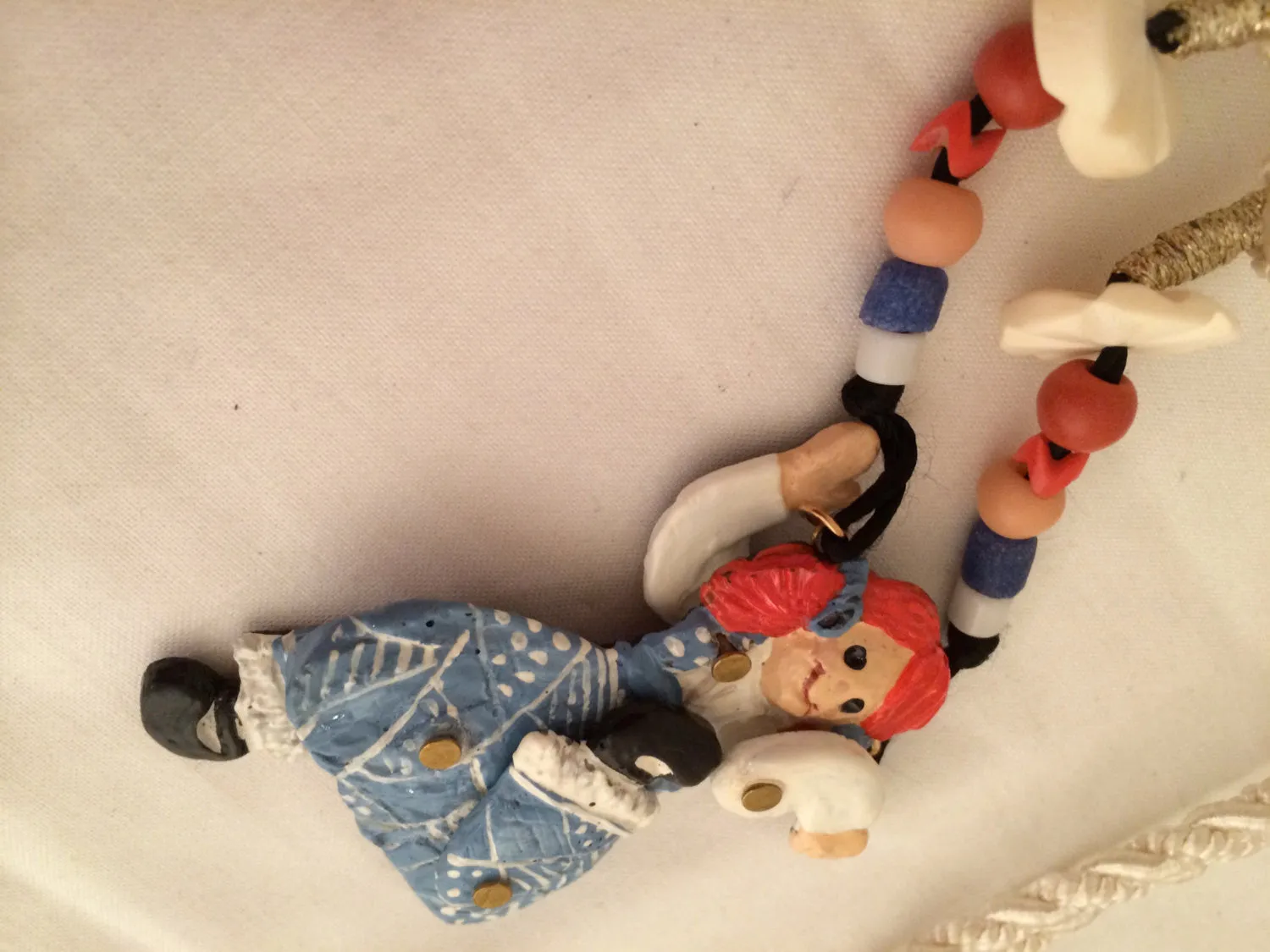 Dorian Designs Necklace Raggedy Ann Doll Pendant