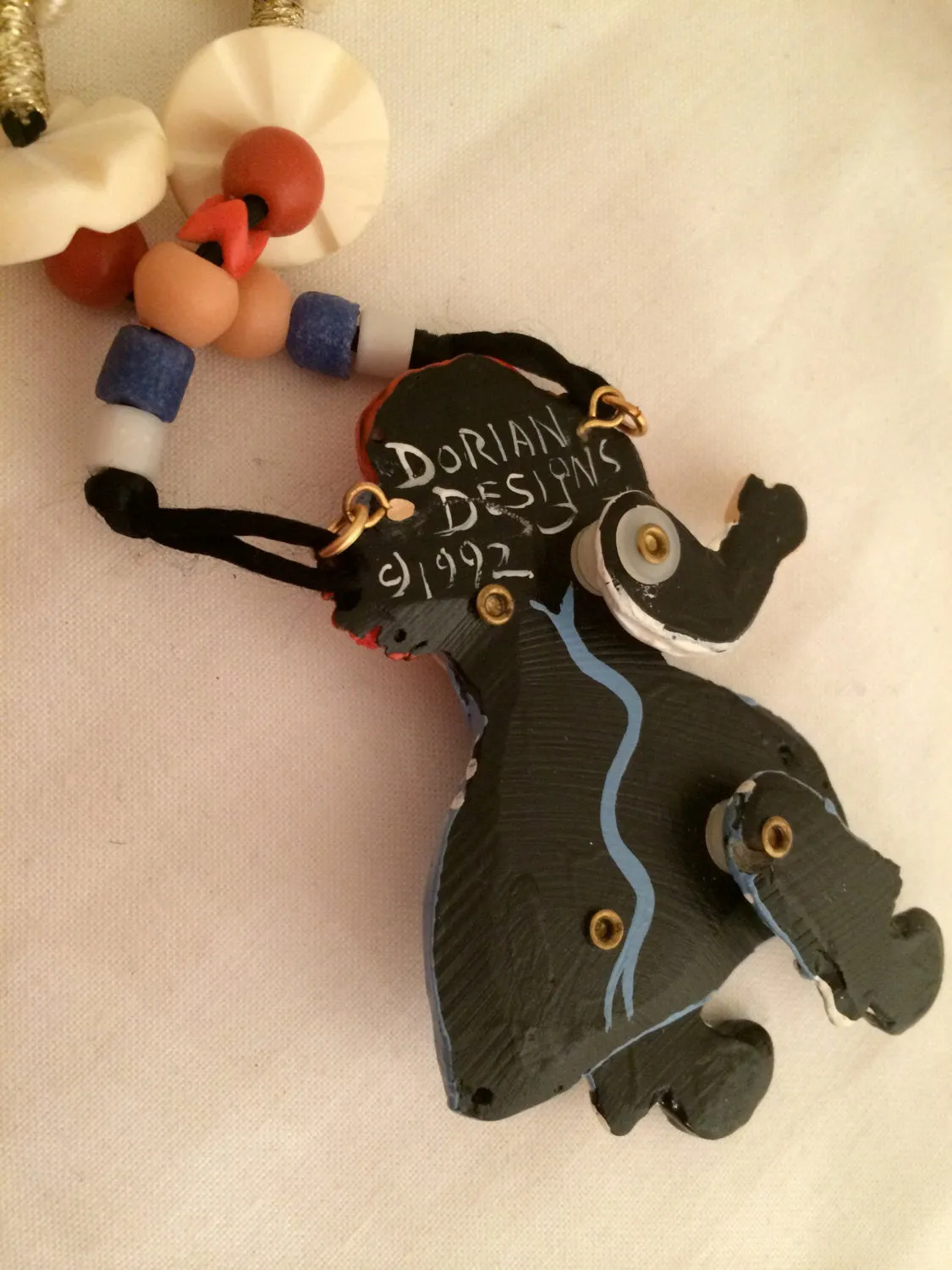 Dorian Designs Necklace Raggedy Ann Doll Pendant