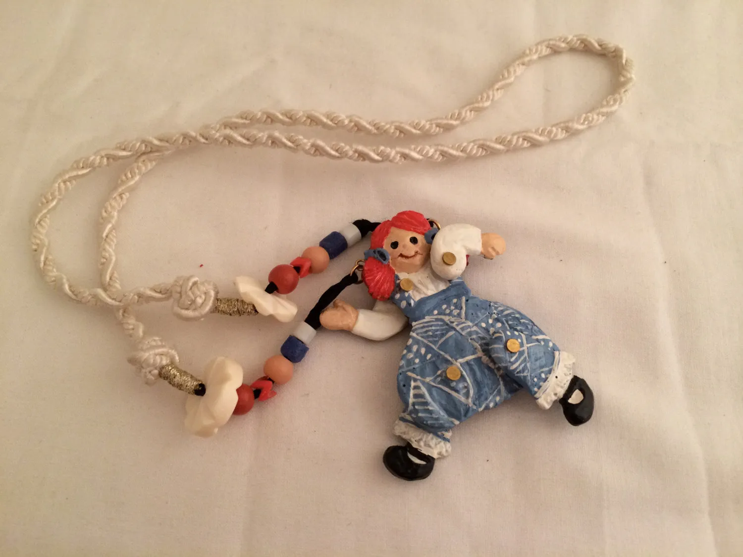 Dorian Designs Necklace Raggedy Ann Doll Pendant