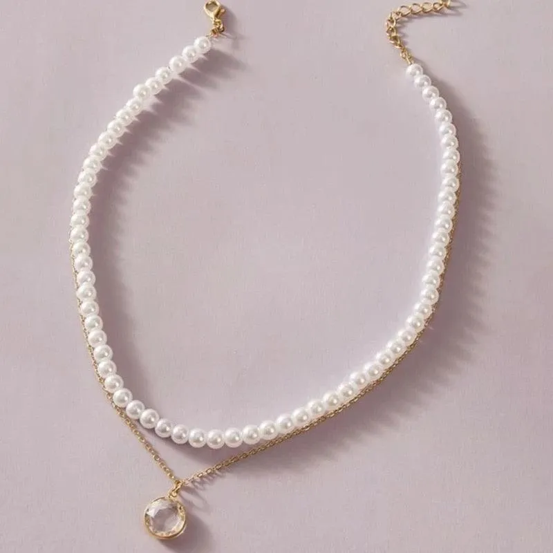 Elegant Jewelry Wedding Big Pearl Necklace For Women