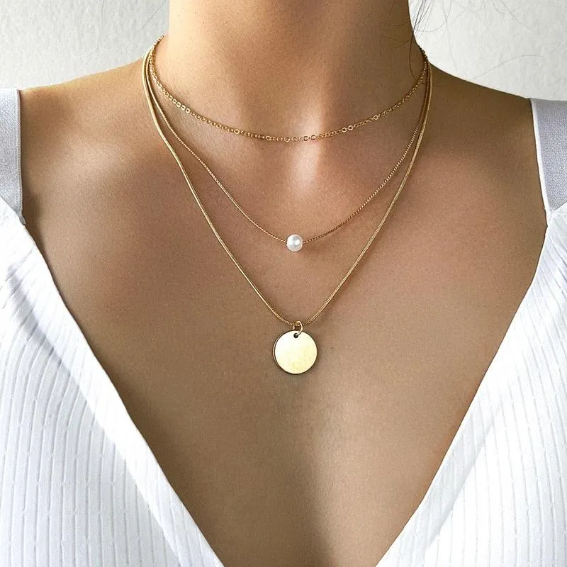 Elegant Jewelry Wedding Big Pearl Necklace For Women