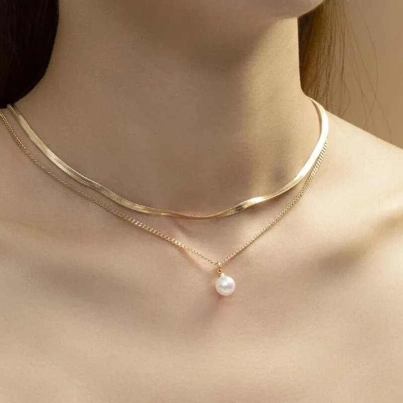 Elegant Jewelry Wedding Big Pearl Necklace For Women