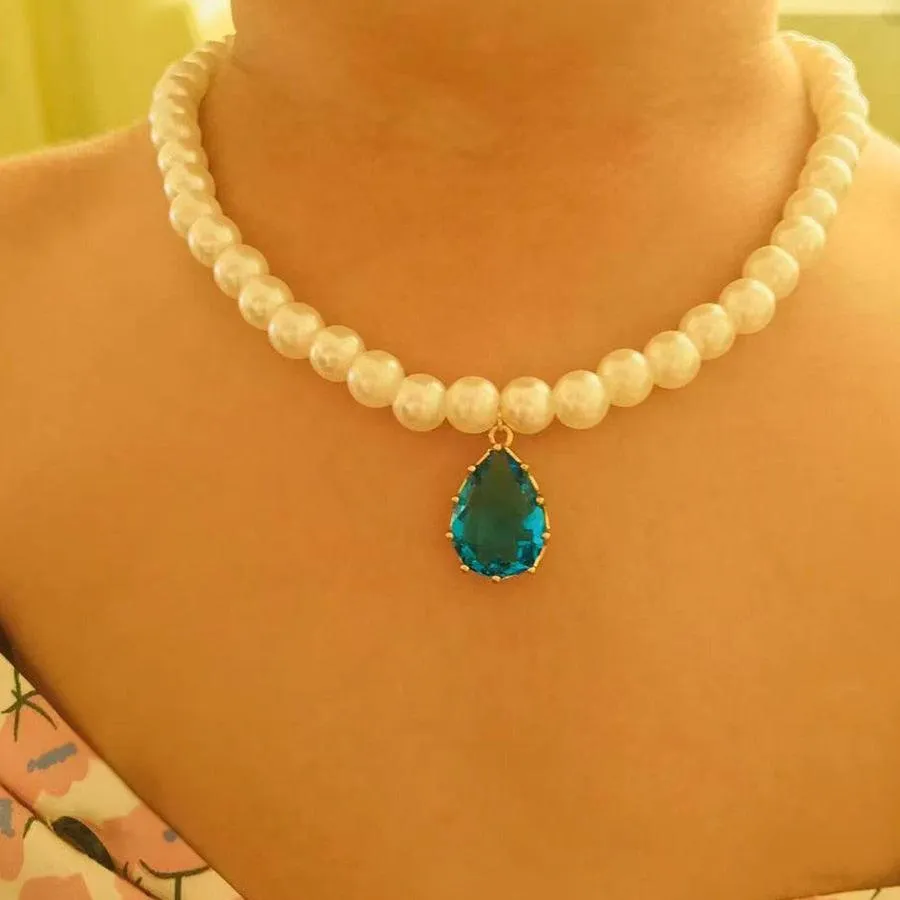 Elegant Jewelry Wedding Big Pearl Necklace For Women