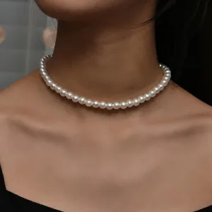 Elegant Jewelry Wedding Big Pearl Necklace For Women