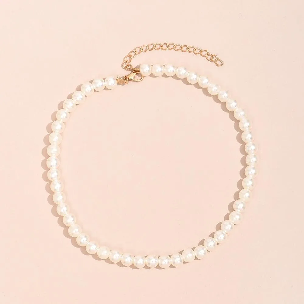 Elegant Jewelry Wedding Big Pearl Necklace For Women