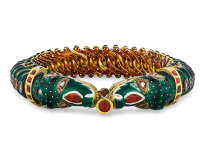 Enamel and Gold Dragon Bracelet