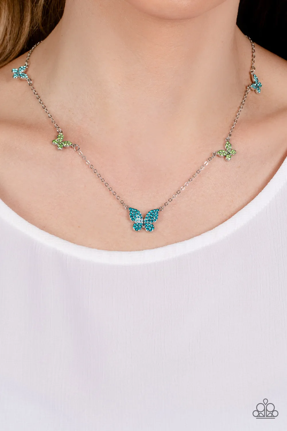 FAIRY Special - Blue Necklace - Paparazzi Accessories