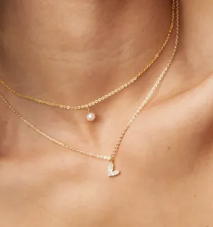 Floating Pearl Choker Necklace
