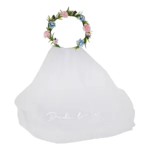 Floral Bride To Be Headband