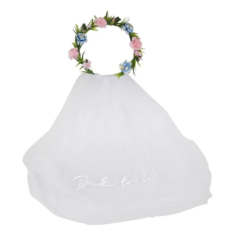 Floral Bride To Be Headband