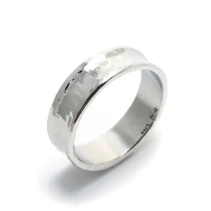 Forged Platinum Wedding Band