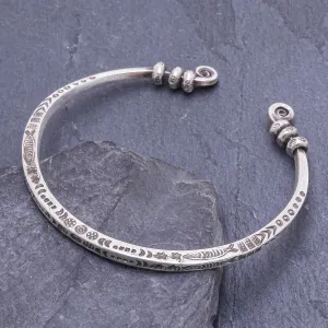 Hand Crafted Sterling Silver Cuff Bracelet - Beauty Mark | NOVICA