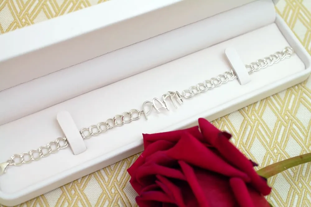 Handwriting Bracelet for Men: Sterling Silver Personalized Handwritten Jewelry for Men, Dad Bracelet