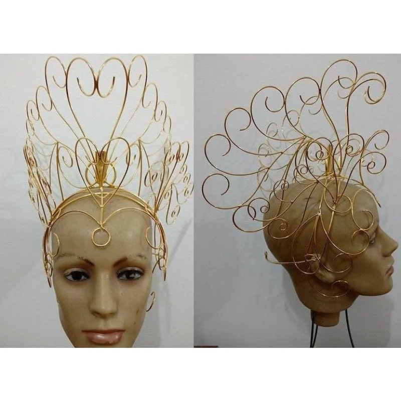 Headdress Wire Frame - Curls