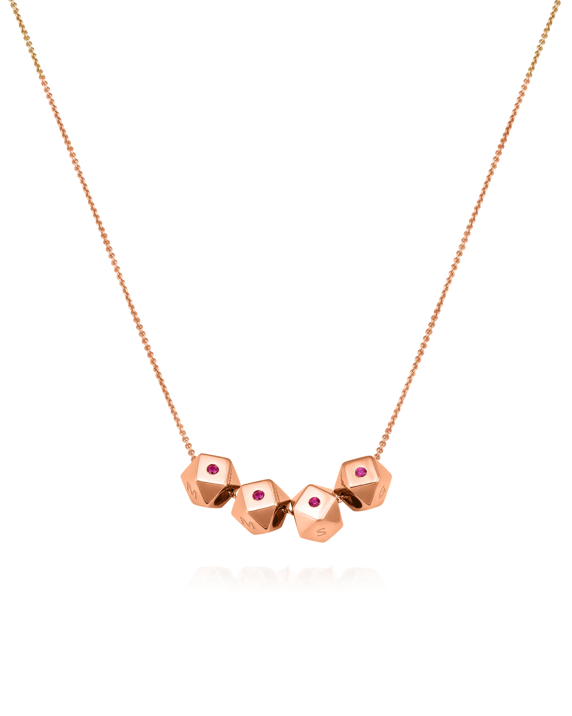Hedra Necklace - 14K Rose Gold