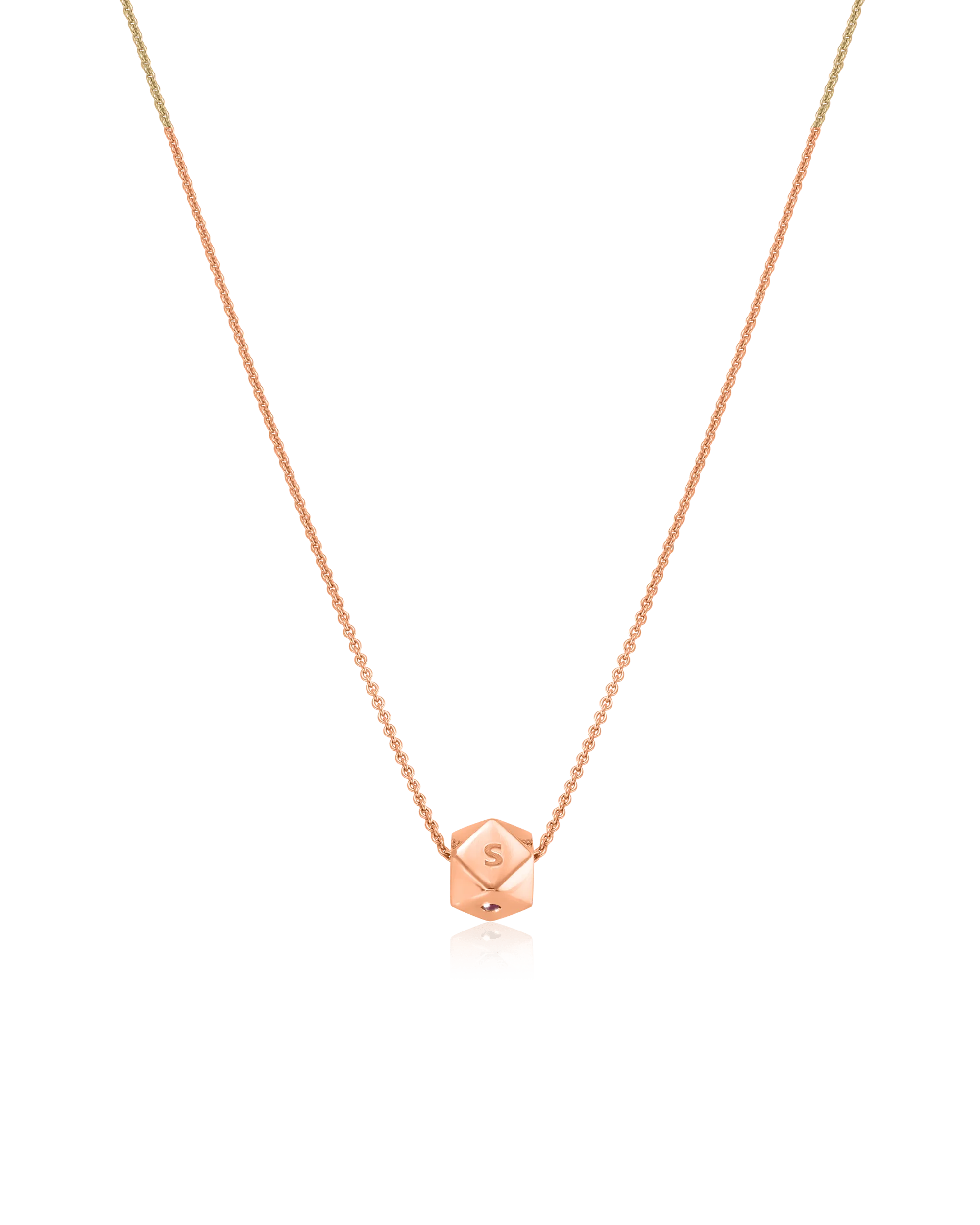Hedra Necklace - 14K Rose Gold