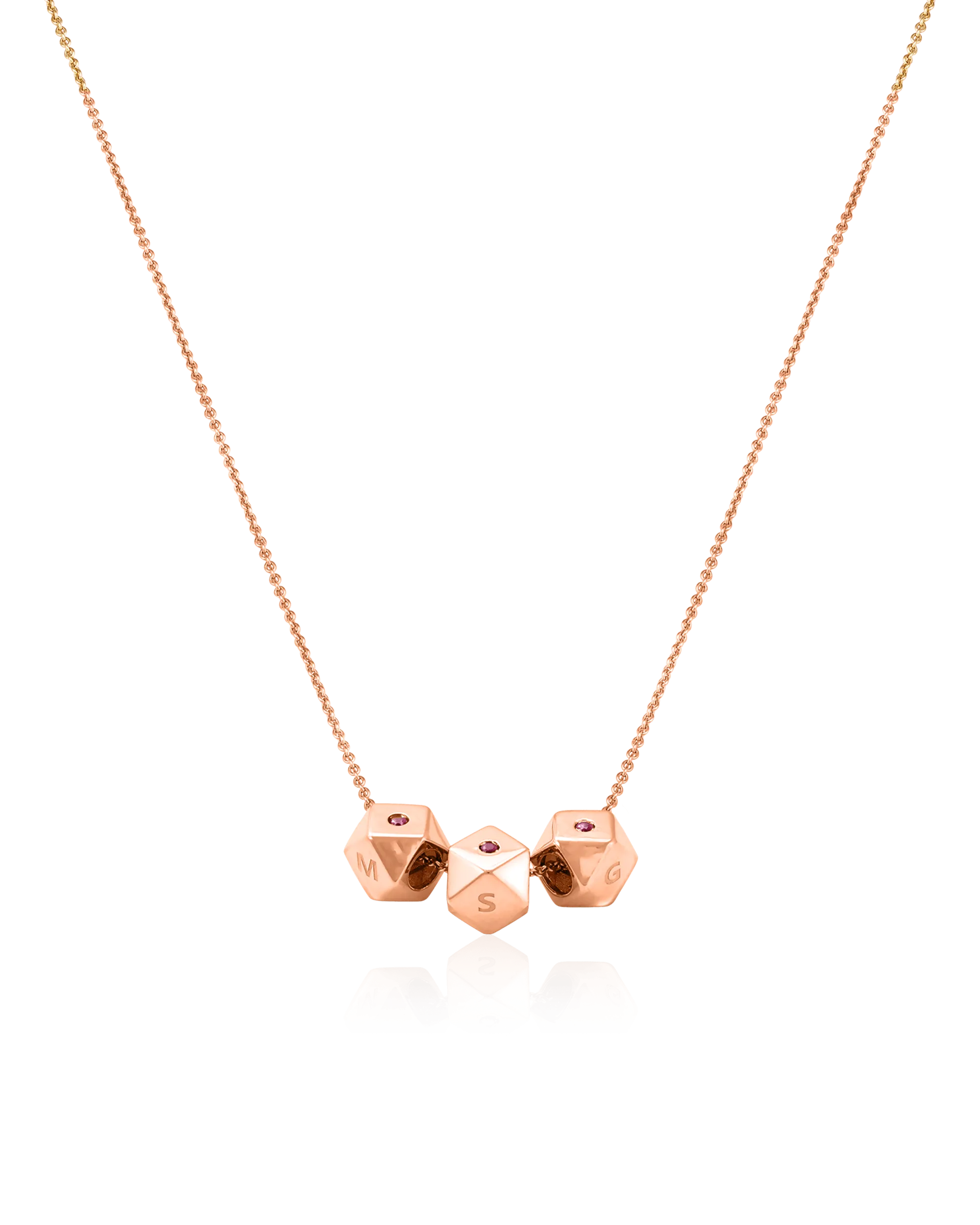 Hedra Necklace - 14K Rose Gold